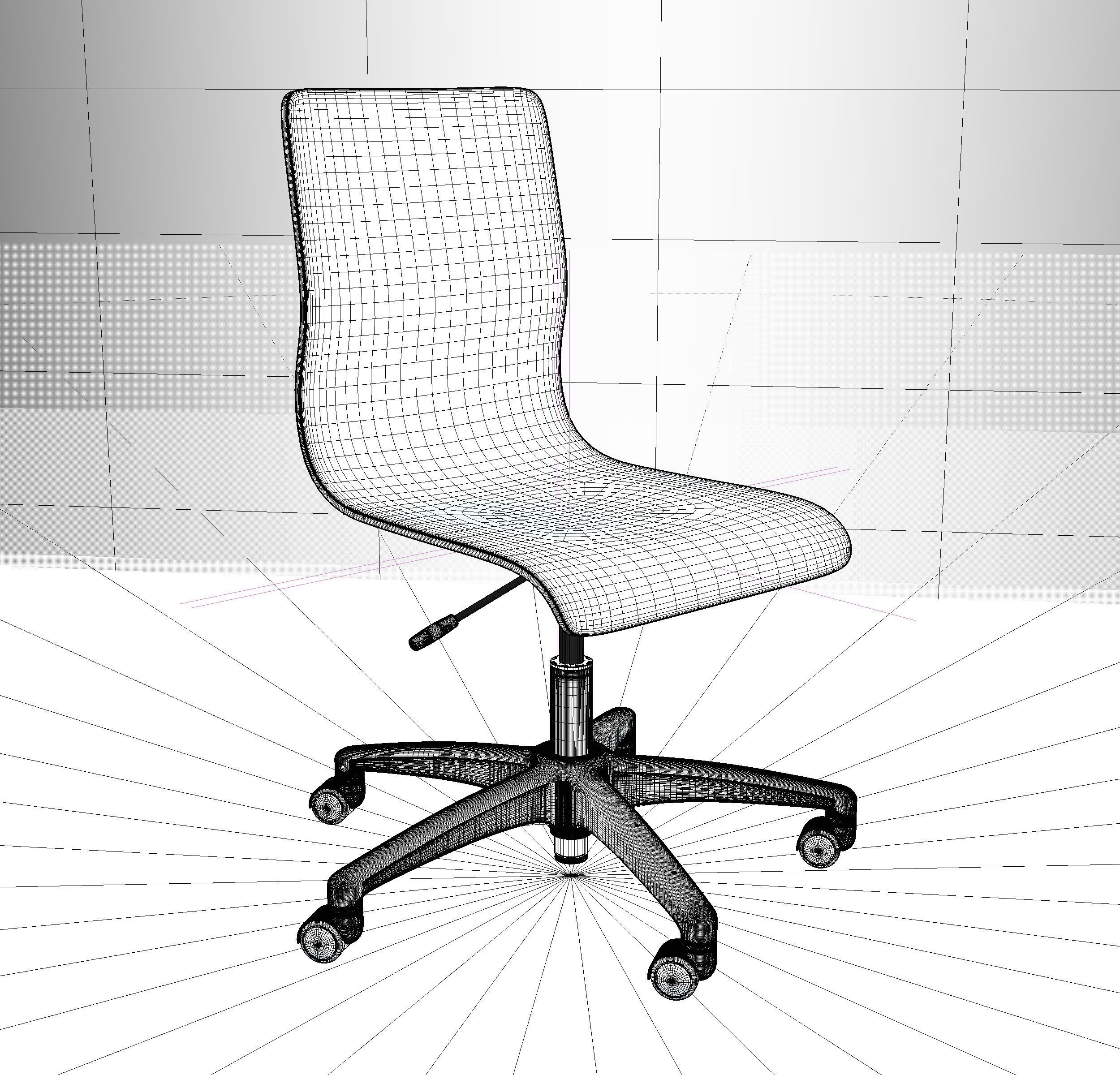 Office Chair 3D model_9