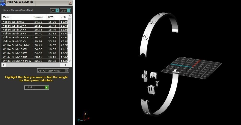 Bracelet size 18 Model 5532 3D print model_6