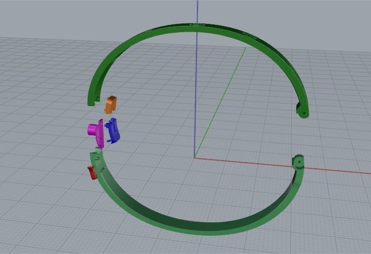 Bracelet size 18 Model 5532 3D print model_2