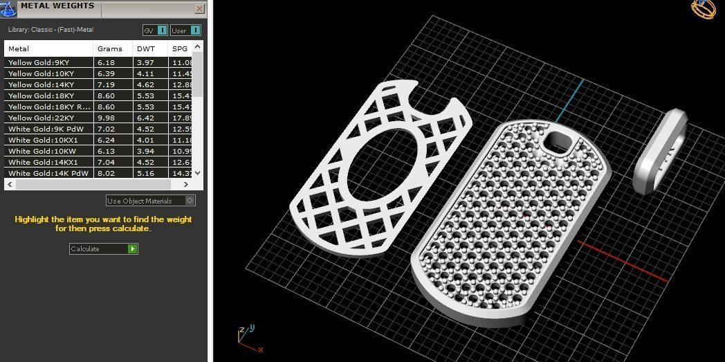 Pendant Model 5524 3D print model_7
