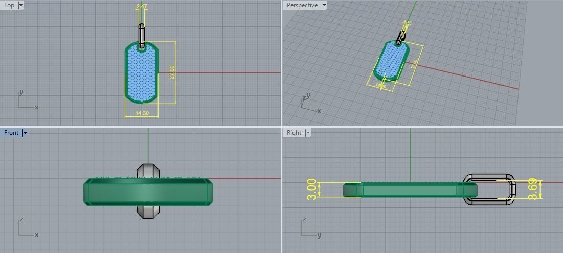 Pendant Model 5524 3D print model_6