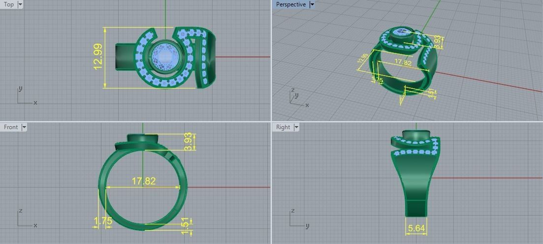 Ring 5 Model 5522 3D print model_7