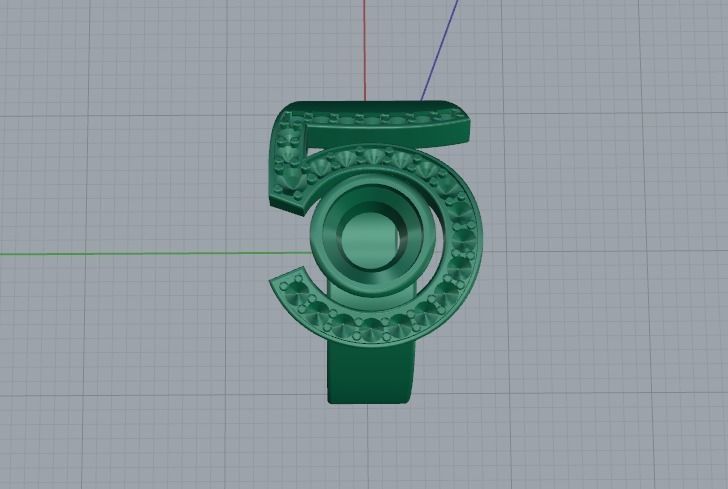 Ring 5 Model 5522 3D print model_4