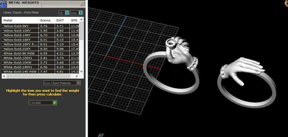 Hand ring Model 5512 3D print model_9