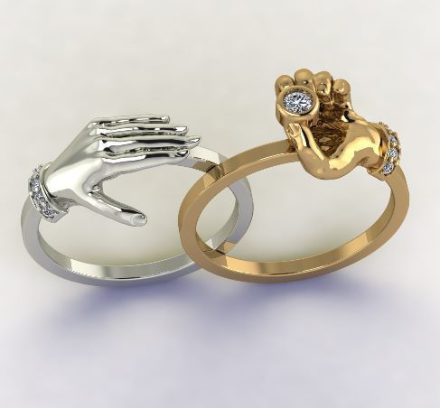 Hand ring Model 5512 3D print model_4