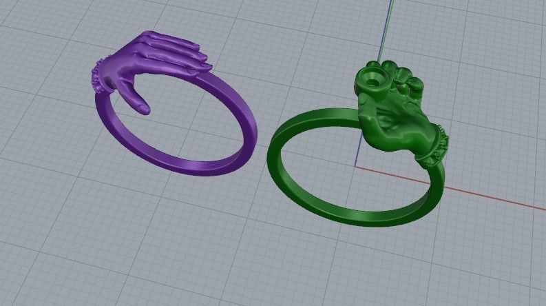 Hand ring Model 5512 3D print model_5