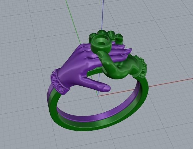 Hand ring Model 5512 3D print model_7