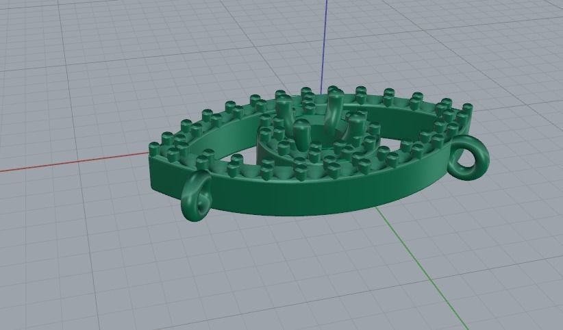 Eye pendant Model 5505 3D print model_4