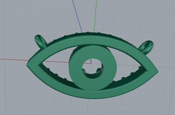 Eye pendant Model 5505 3D print model_5