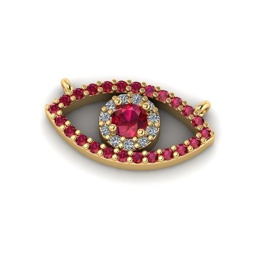 Eye pendant Model 5505 3D print model_2