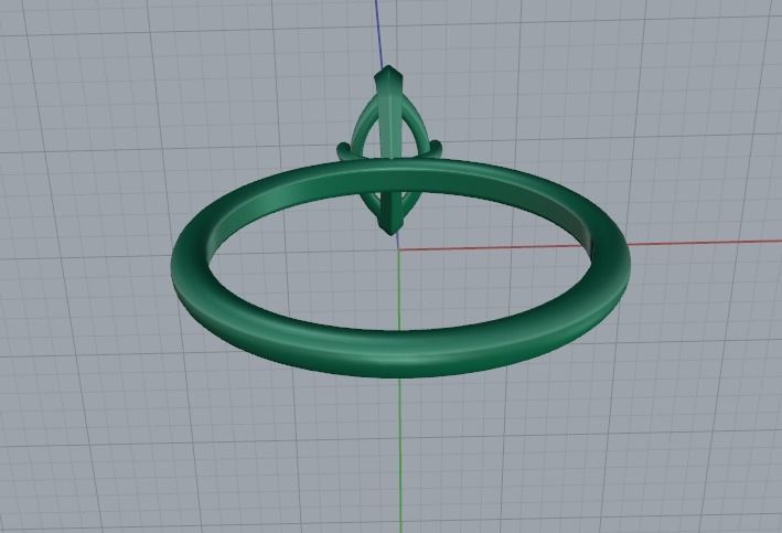 Ring marquise Model 5504 3D print model_4