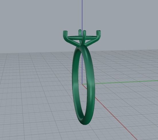 Ring marquise Model 5504 3D print model_3