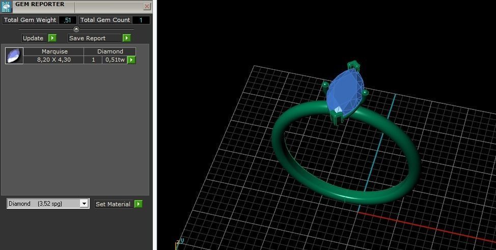 Ring marquise Model 5504 3D print model_7