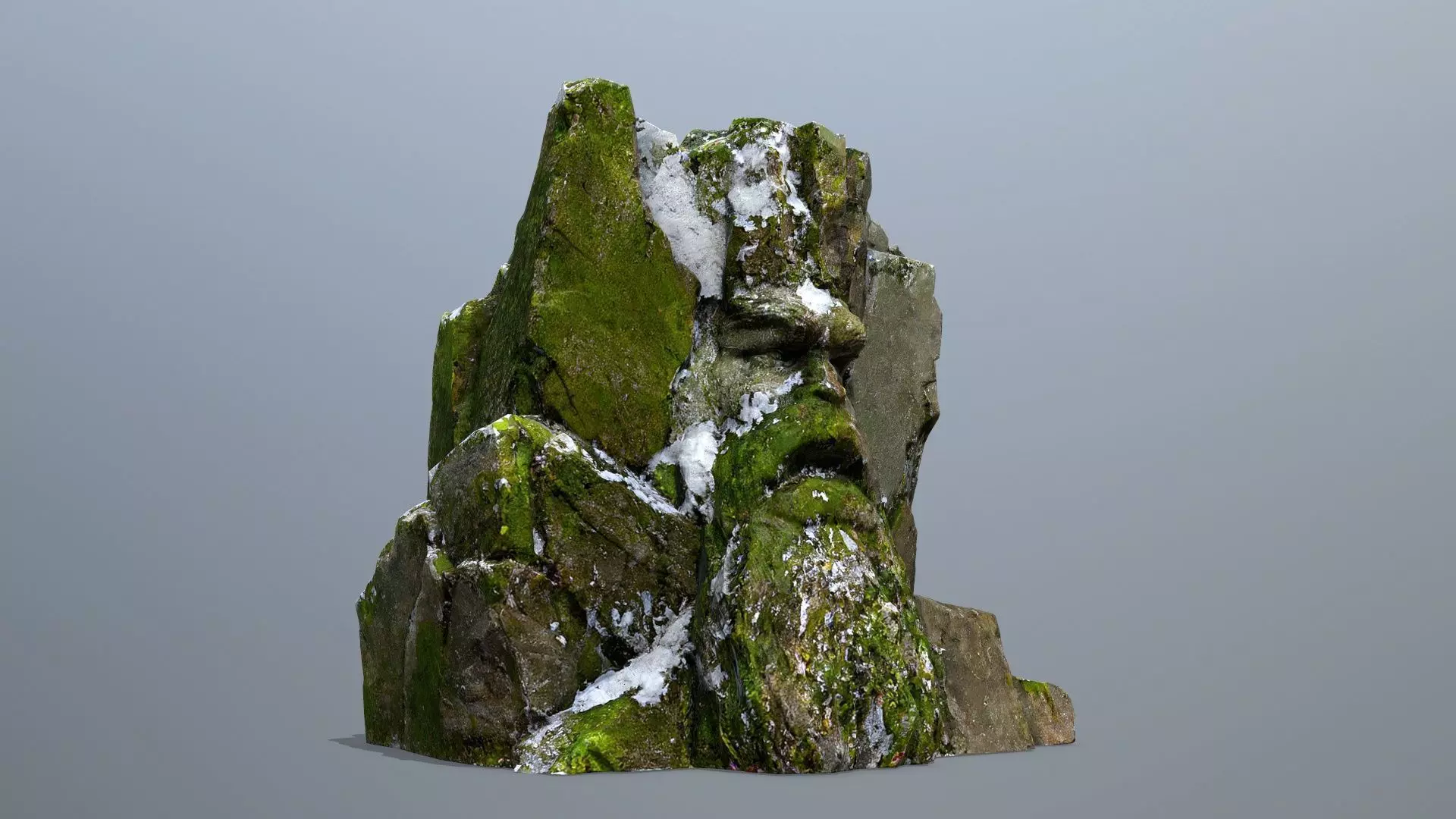 Mountain Face Low-poly 3D model_0