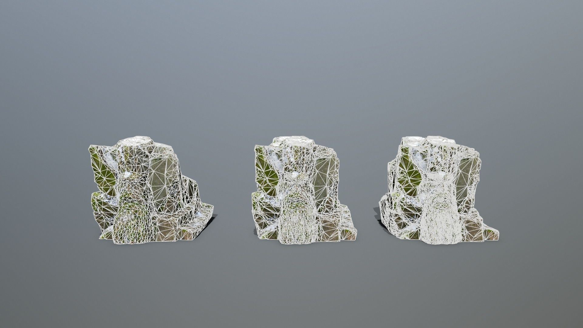 Mountain Face Low-poly 3D model_13
