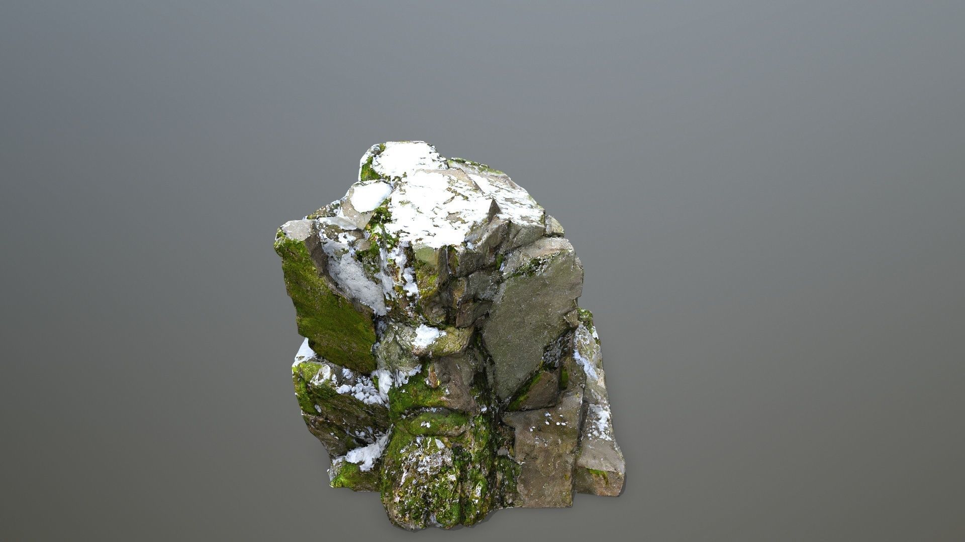 Mountain Face Low-poly 3D model_11
