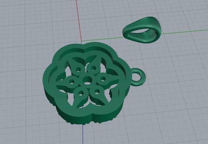Pendant Model 5499 3D print model_4