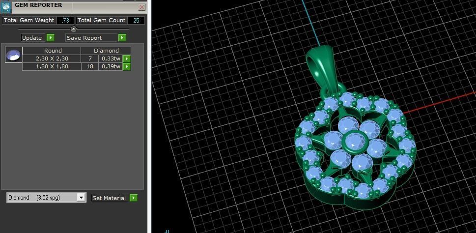 Pendant Model 5499 3D print model_7