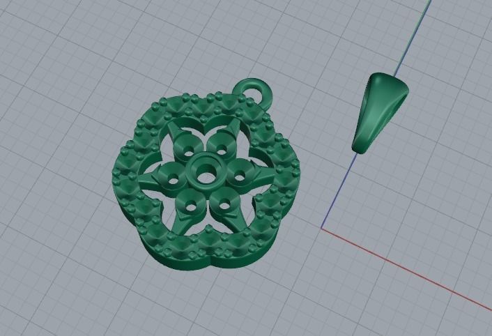 Pendant Model 5499 3D print model_2