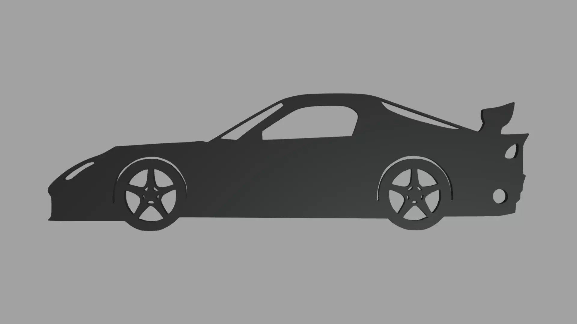 Mazda Rx7 Veilside Fortune Tokyo Drift Coupe 2007 Key Ring 3D print model_0