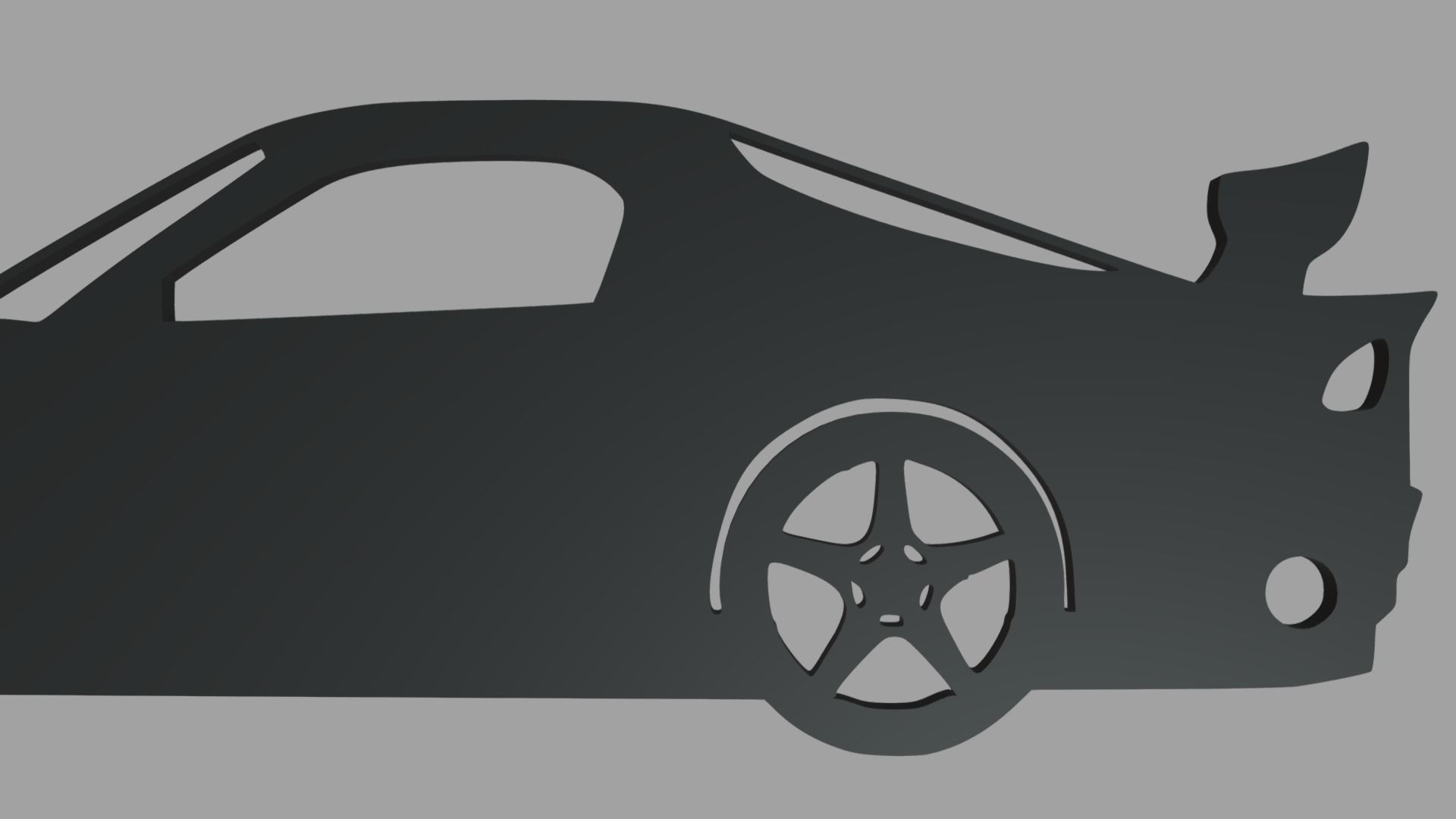 Mazda Rx7 Veilside Fortune Tokyo Drift Coupe 2007 Key Ring 3D print model_3