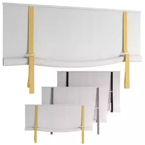 Roman Curtains 198  Roll-up Curtain  Roller Blind with strap