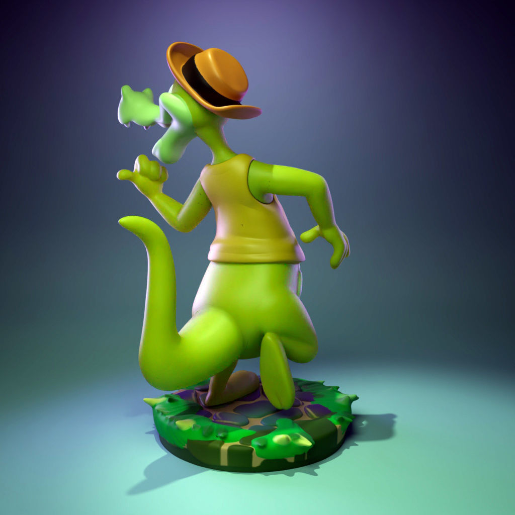 Gabby Gator 3D print model_3
