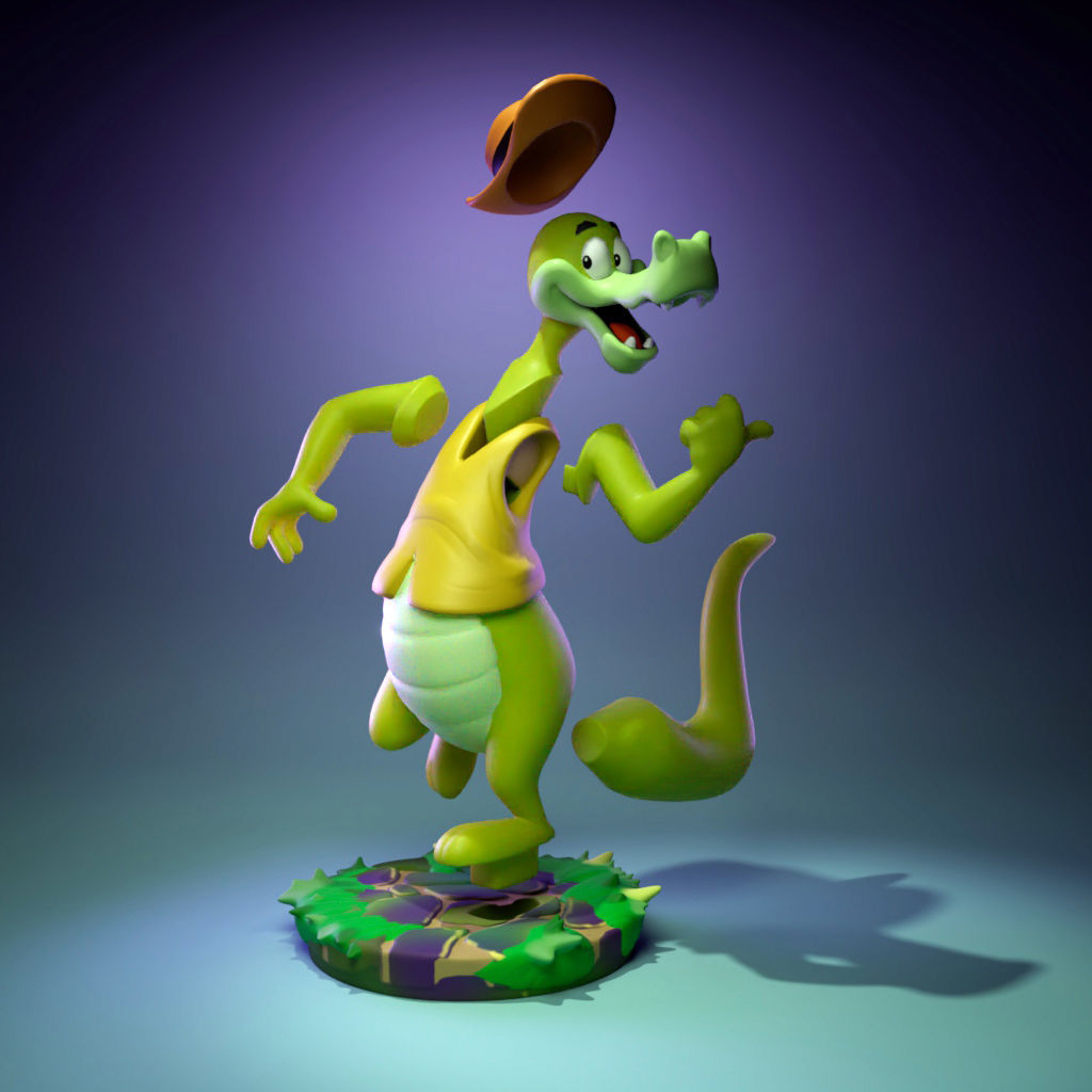 Gabby Gator 3D print model_5
