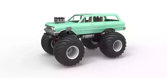 Vintage Monster Truck Scale 1 to 25
