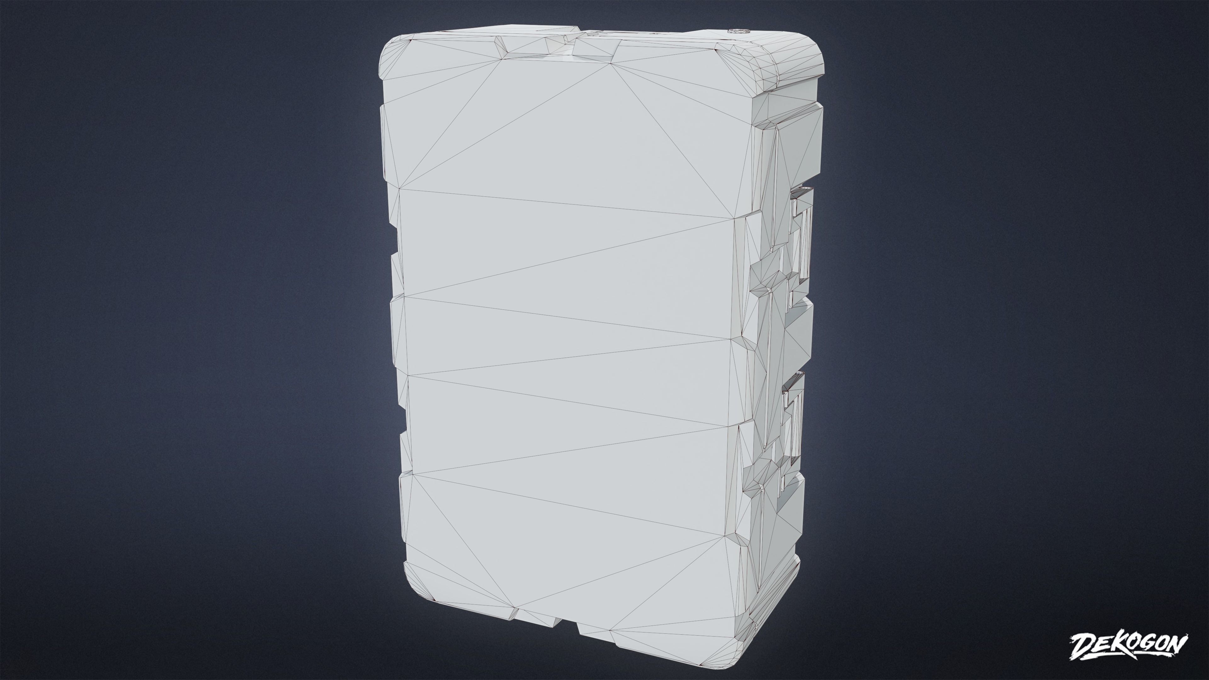 QUARANTINE TENT - Case 01 - LOW POLY Low-poly 3D model_1