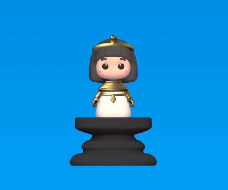 Egypt Chess 3D print model_5
