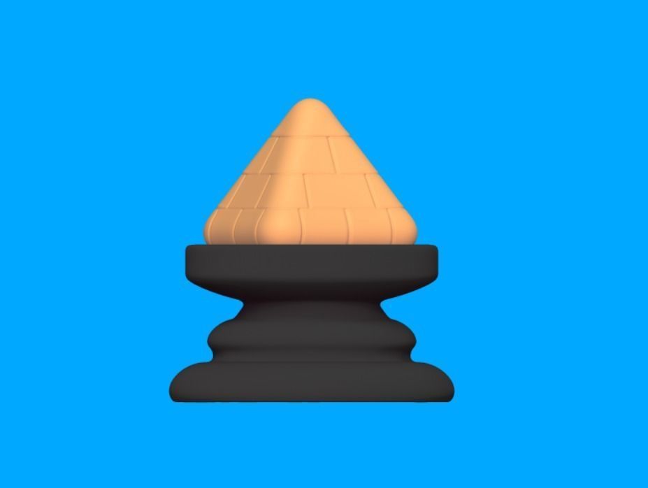 Egypt Chess 3D print model_2