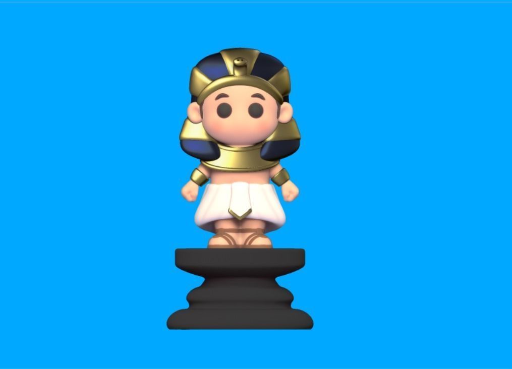 Egypt Chess 3D print model_6