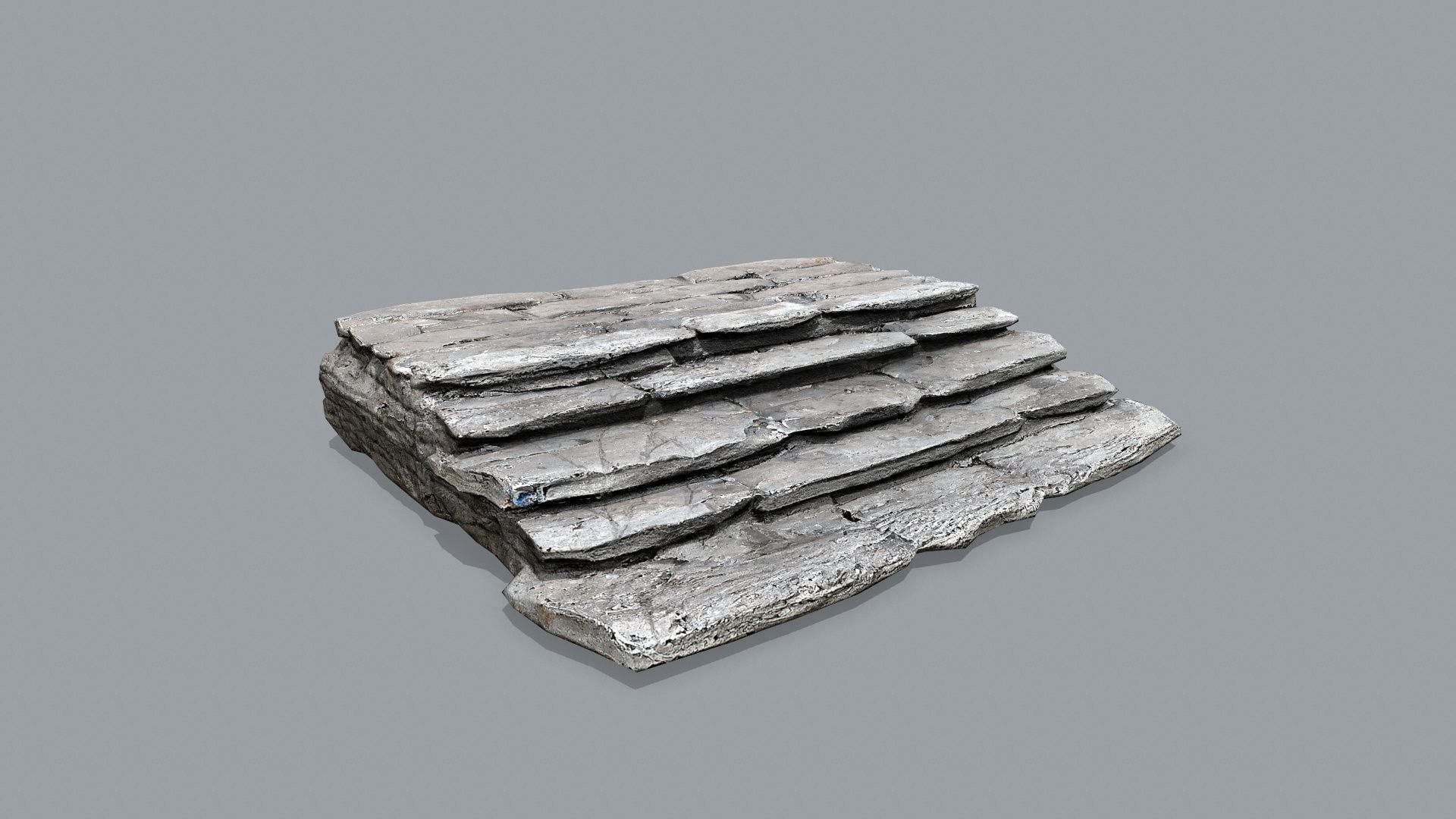 Ruin set Low-poly 3D model_4