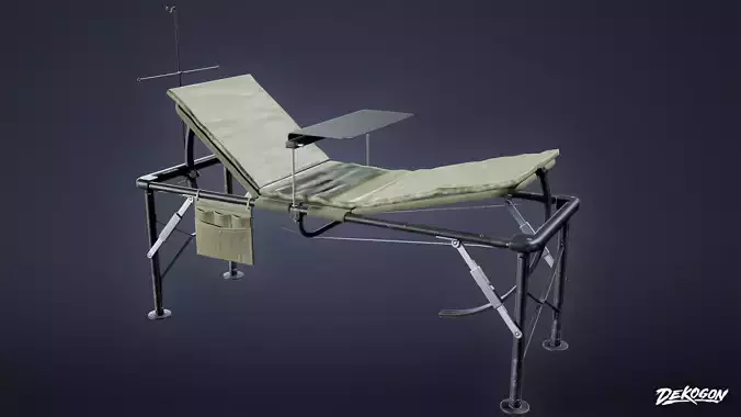 QUARANTINE TENT - Field Bed 01 - LOW POLY