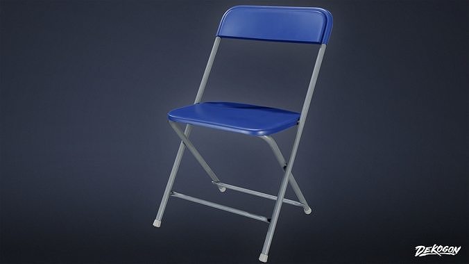 QUARANTINE TENT - Folding Chair 01 - LOW POLY Low-poly 3D model