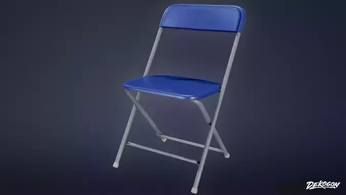 QUARANTINE TENT - Folding Chair 01 - LOW POLY