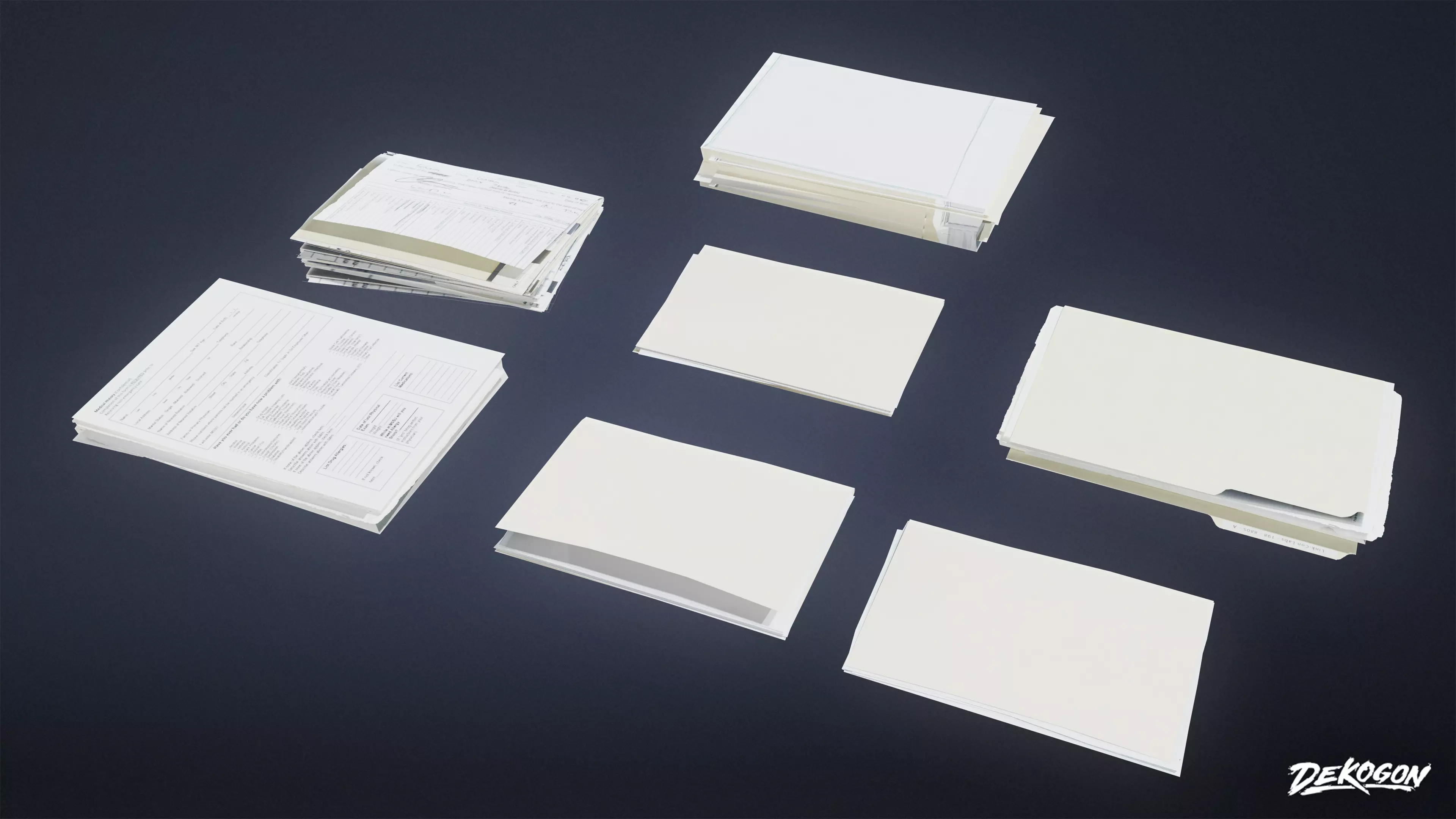 QUARANTINE TENT - Folders 01 - LOW POLY Low-poly 3D model_0