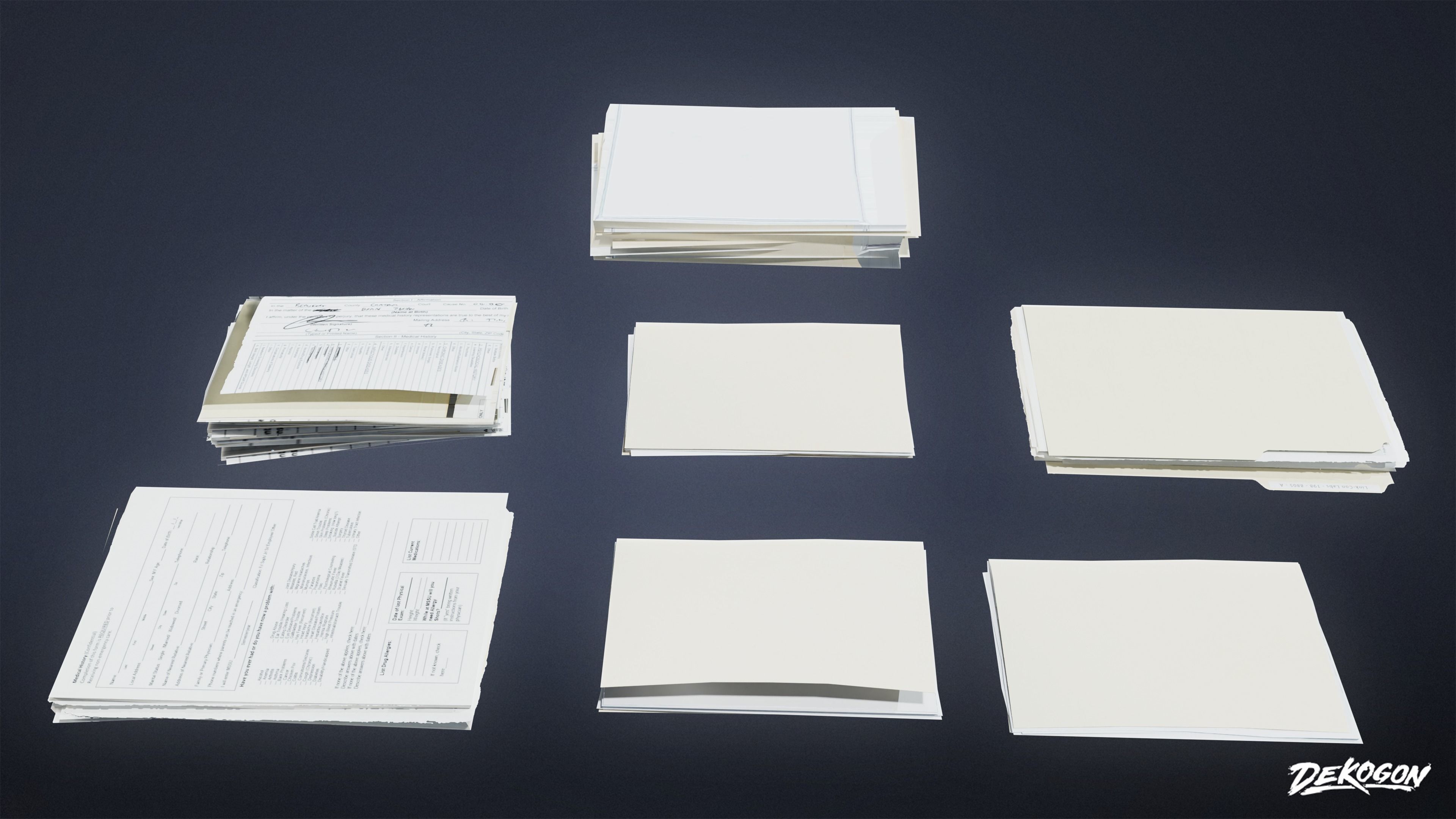 QUARANTINE TENT - Folders 01 - LOW POLY Low-poly 3D model_2