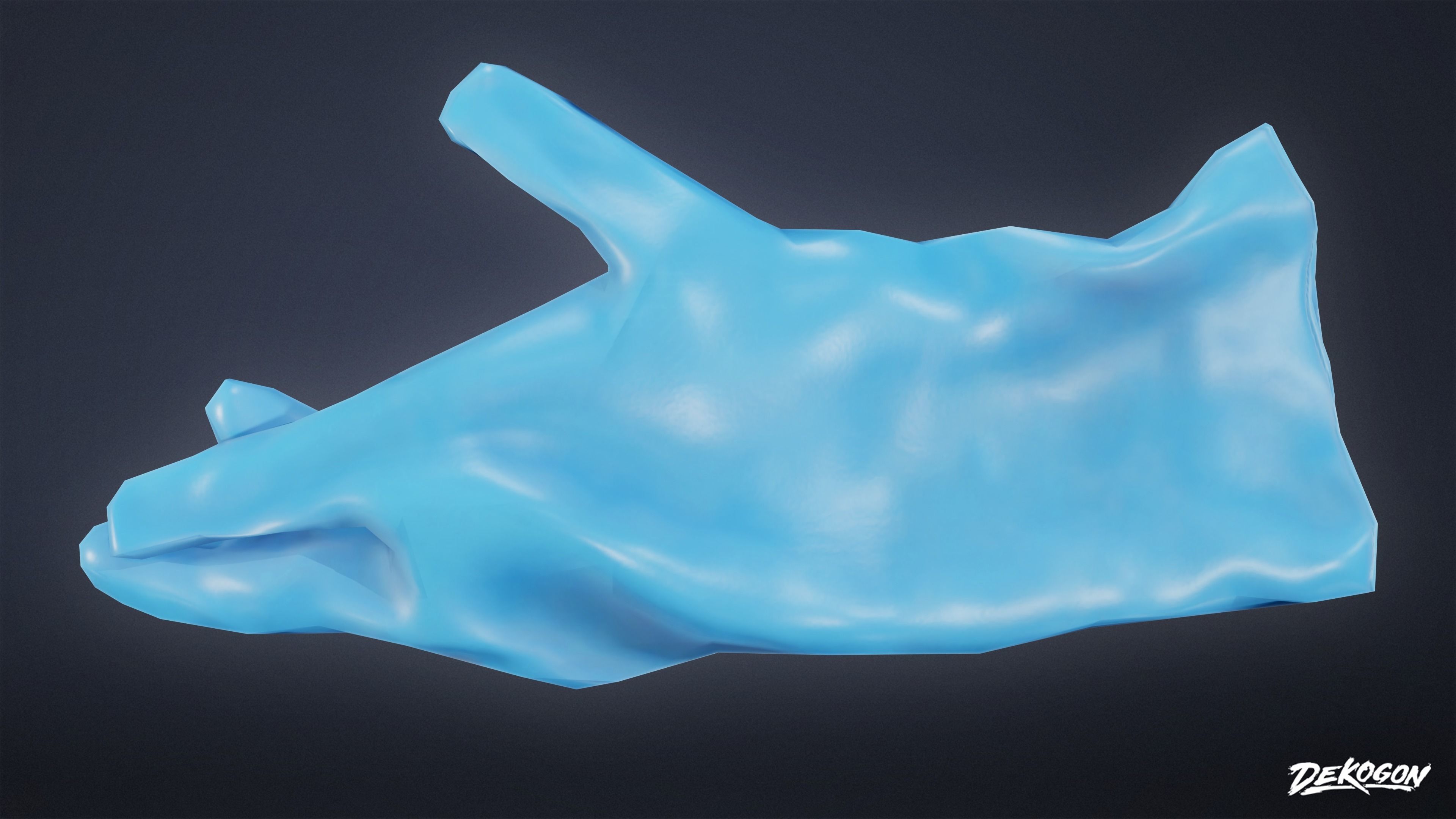 QUARANTINE TENT - Gloves 01 - LOW POLY Low-poly 3D model_7