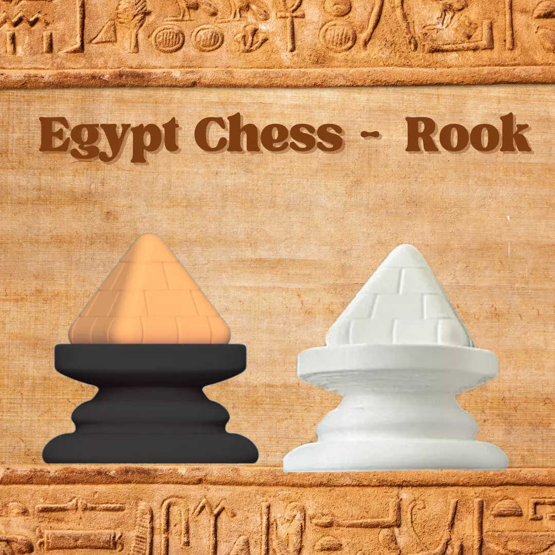 Egypt Chess - Rook - Pyramid 3D print model_0