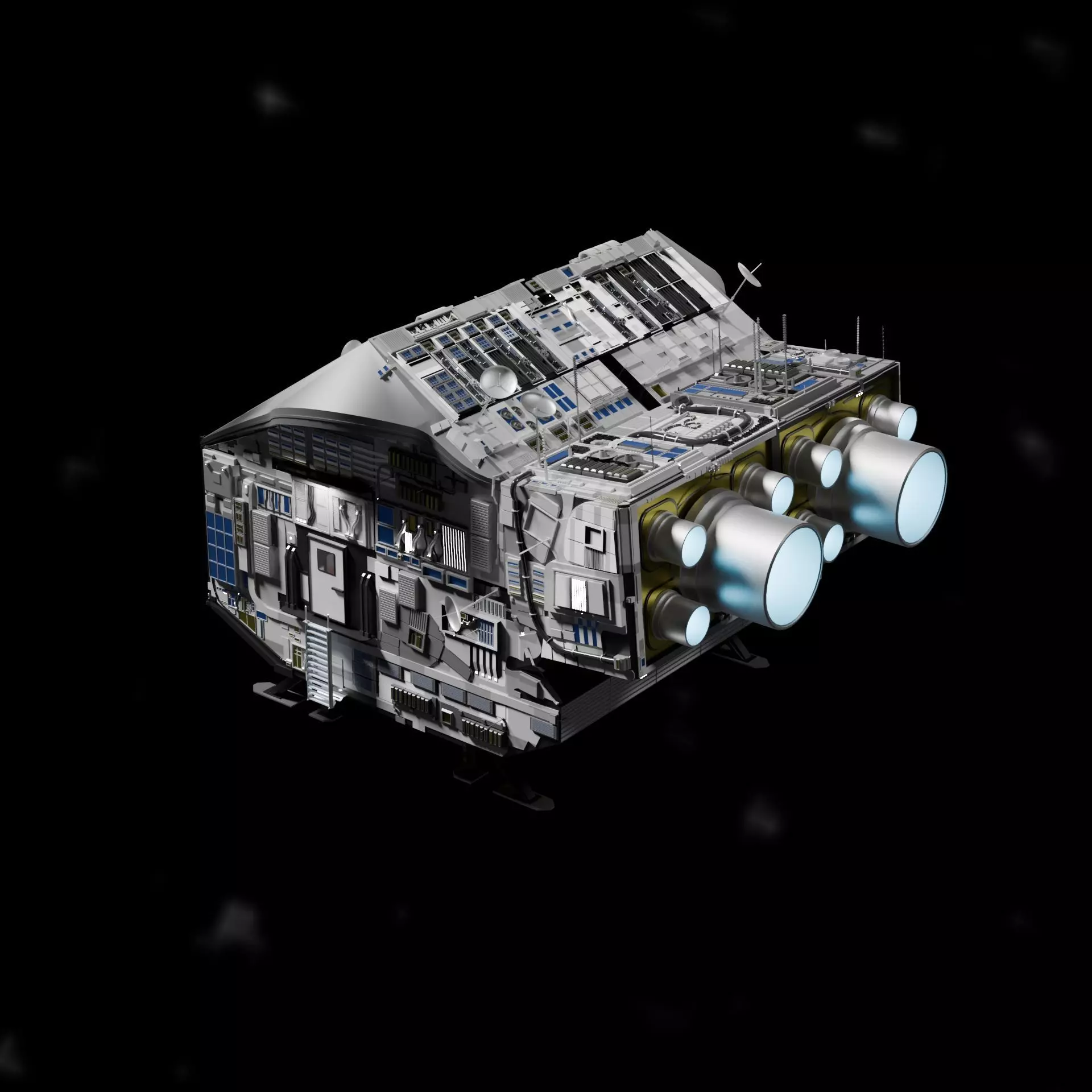Spaceship 3D model_0