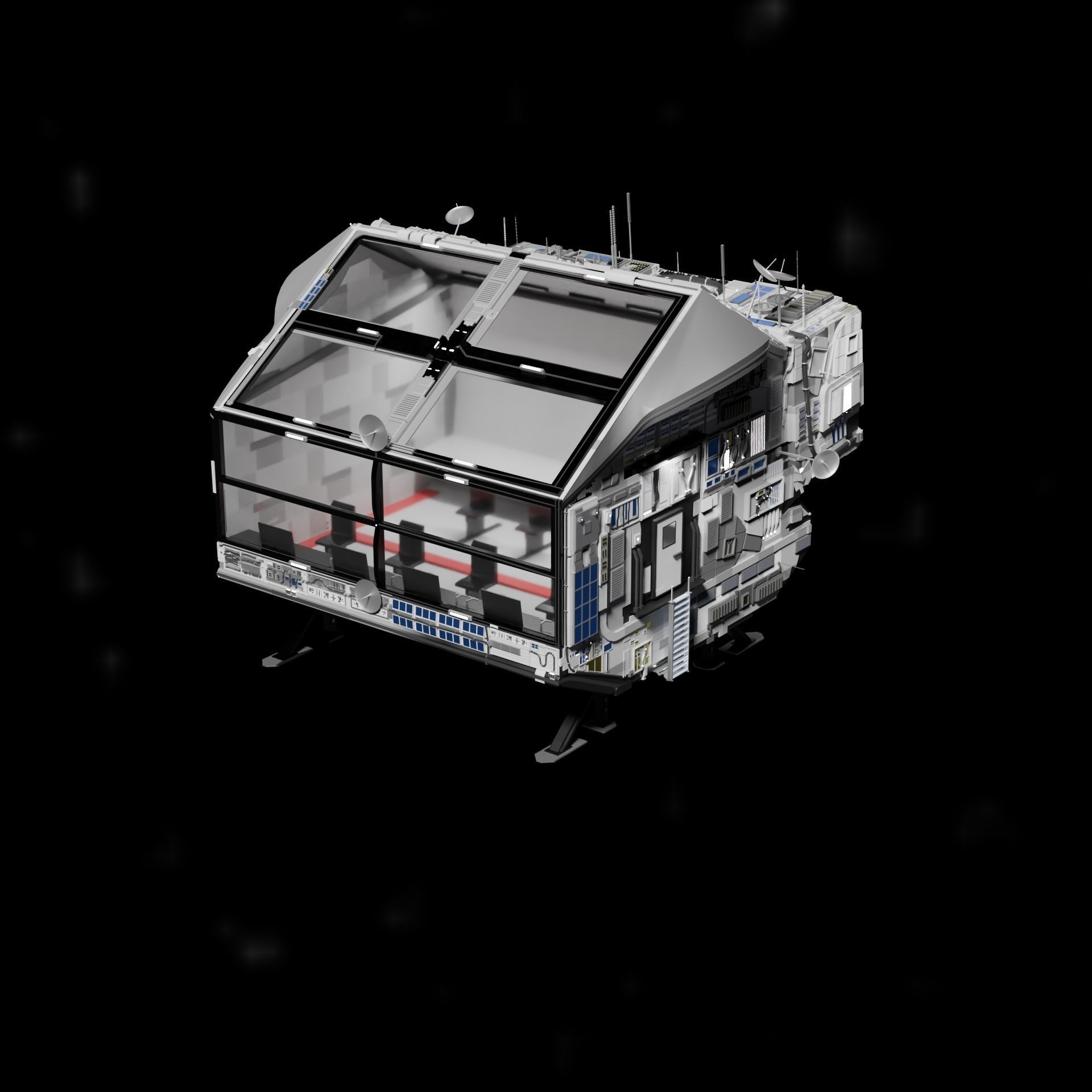 Spaceship 3D model_5