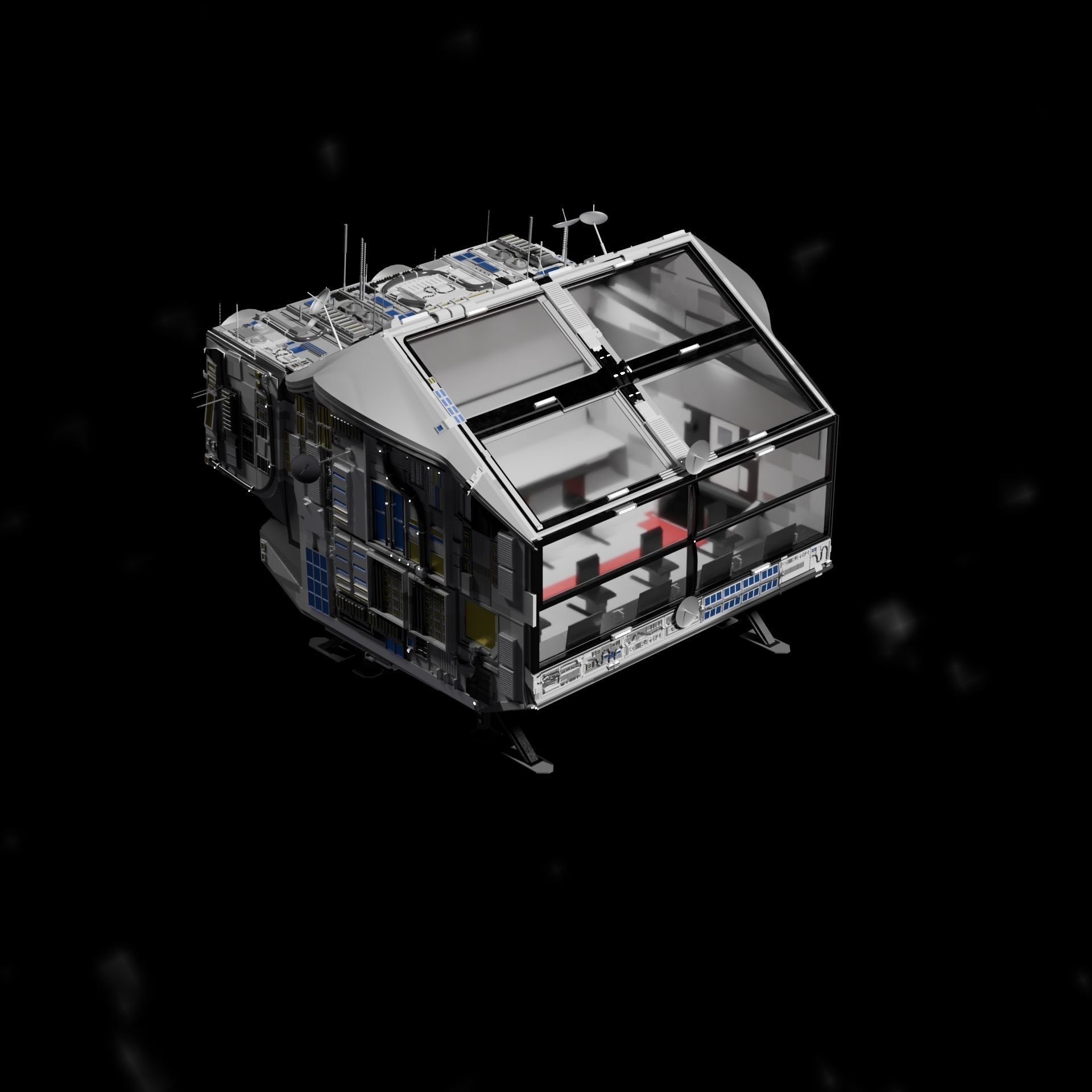 Spaceship 3D model_1