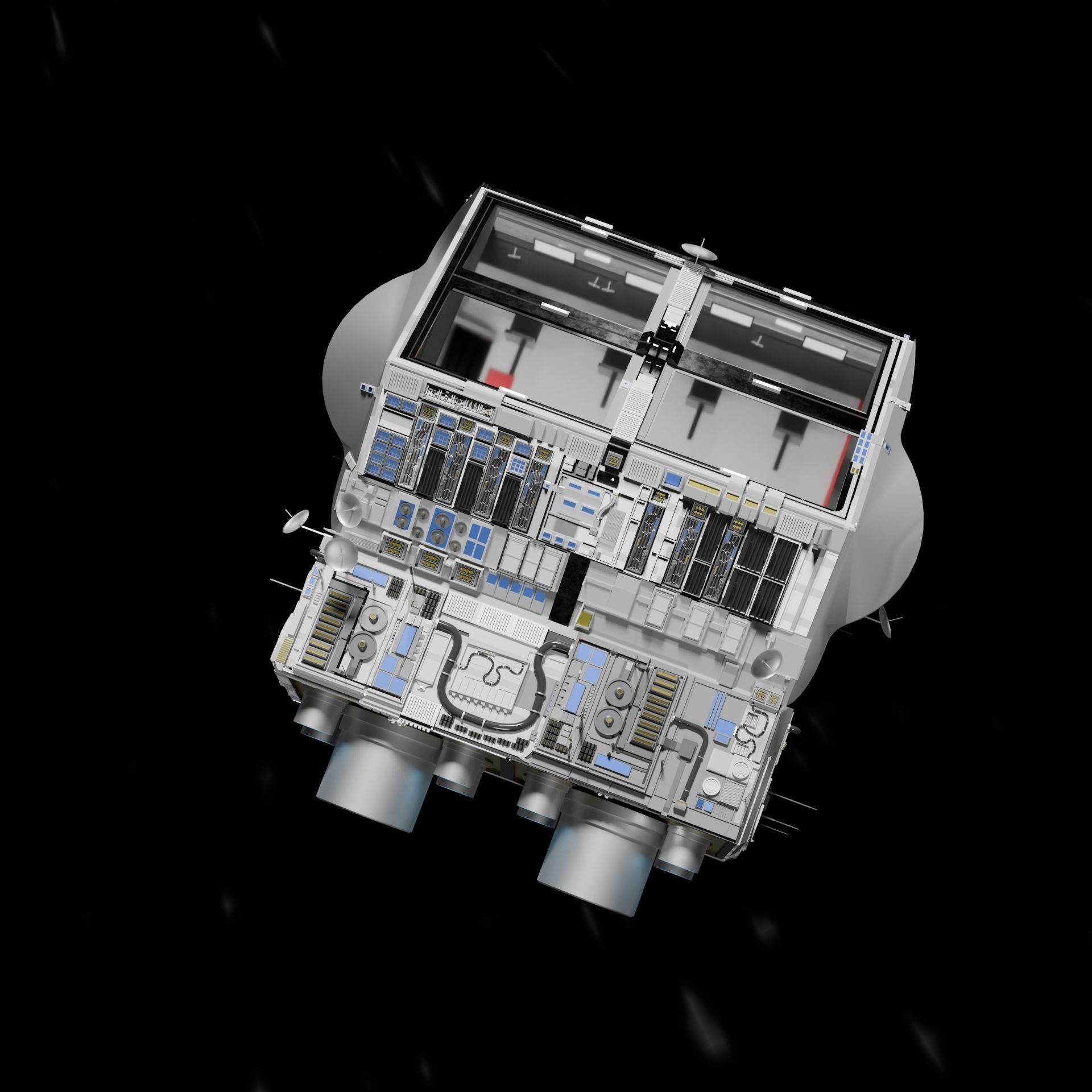 Spaceship 3D model_7