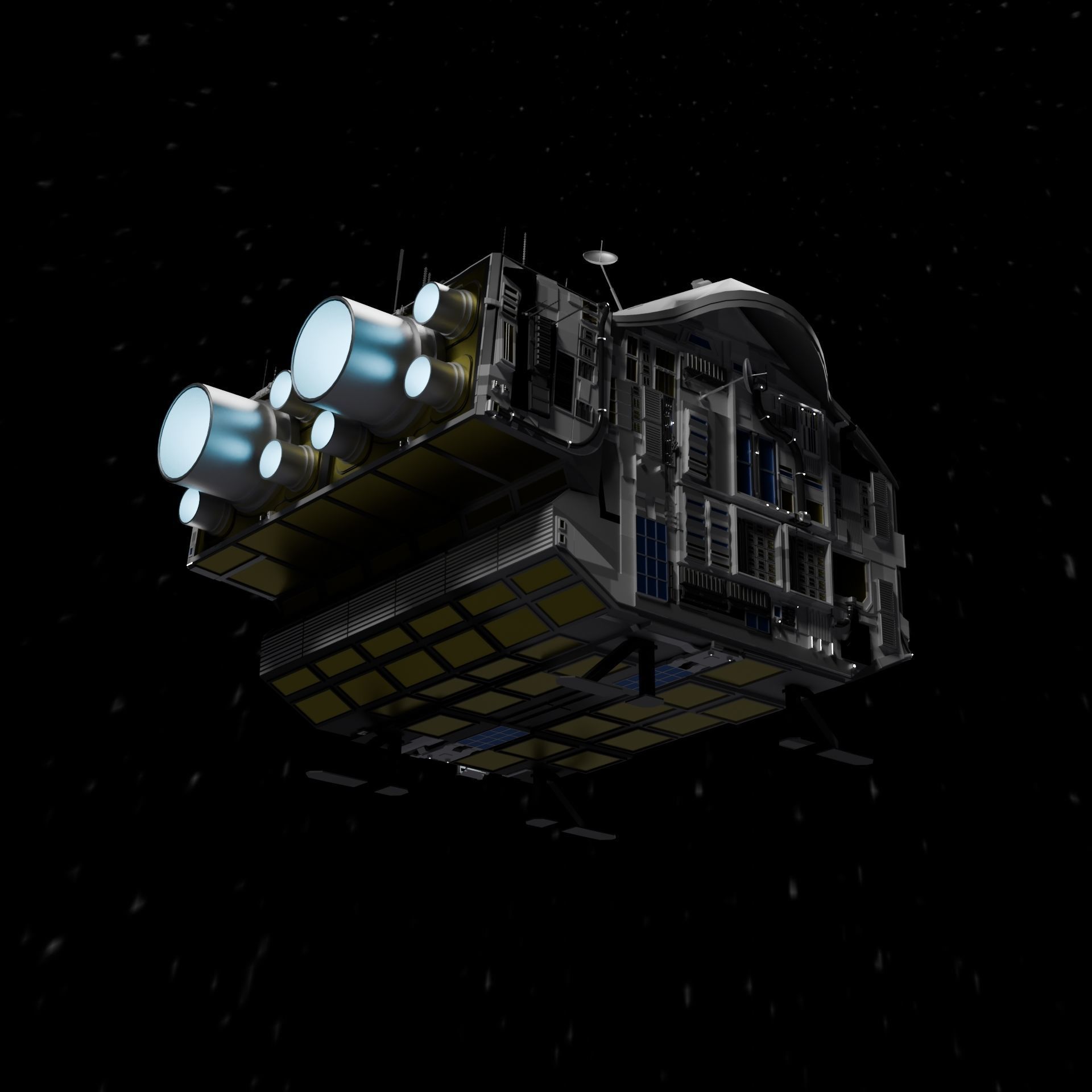 Spaceship 3D model_9