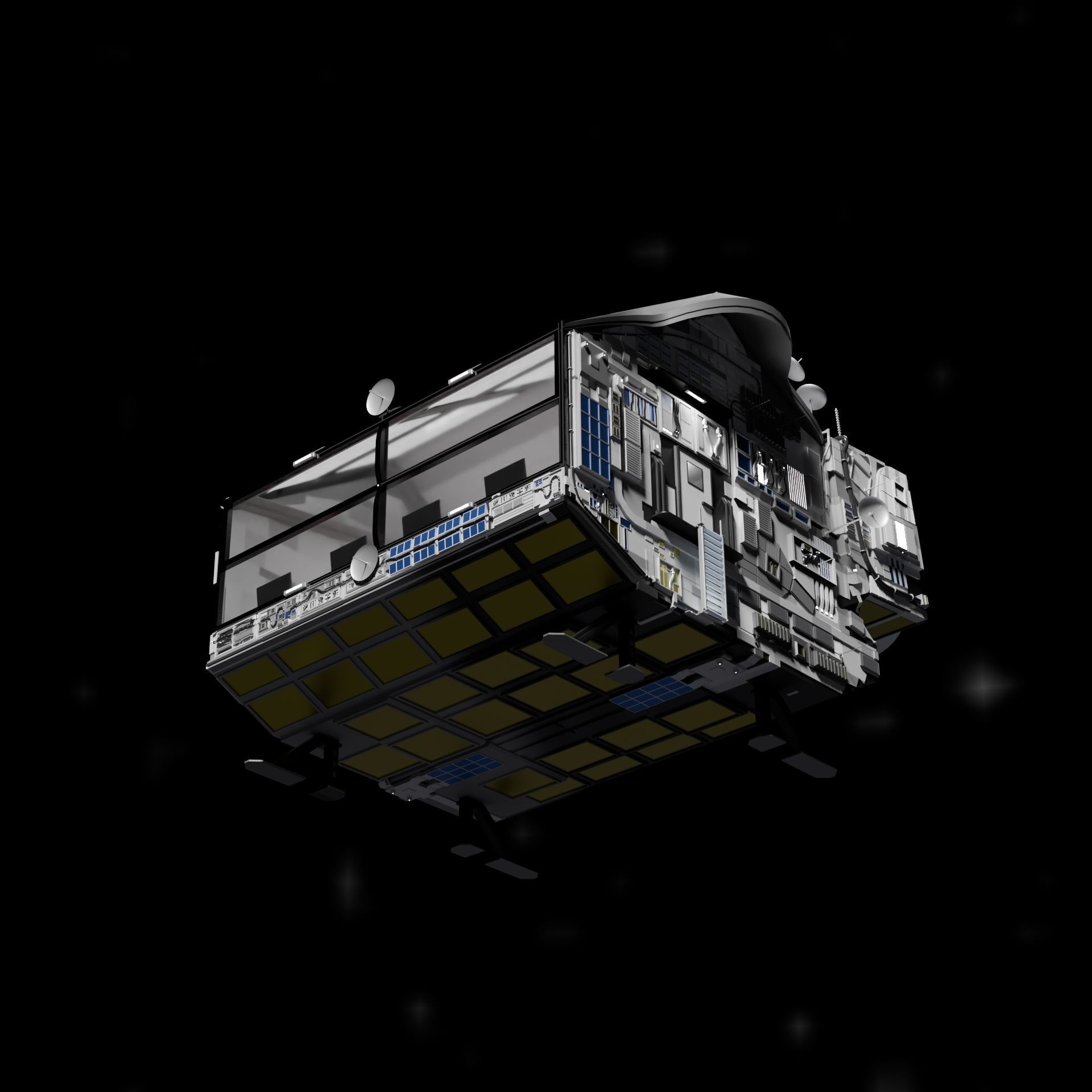 Spaceship 3D model_8