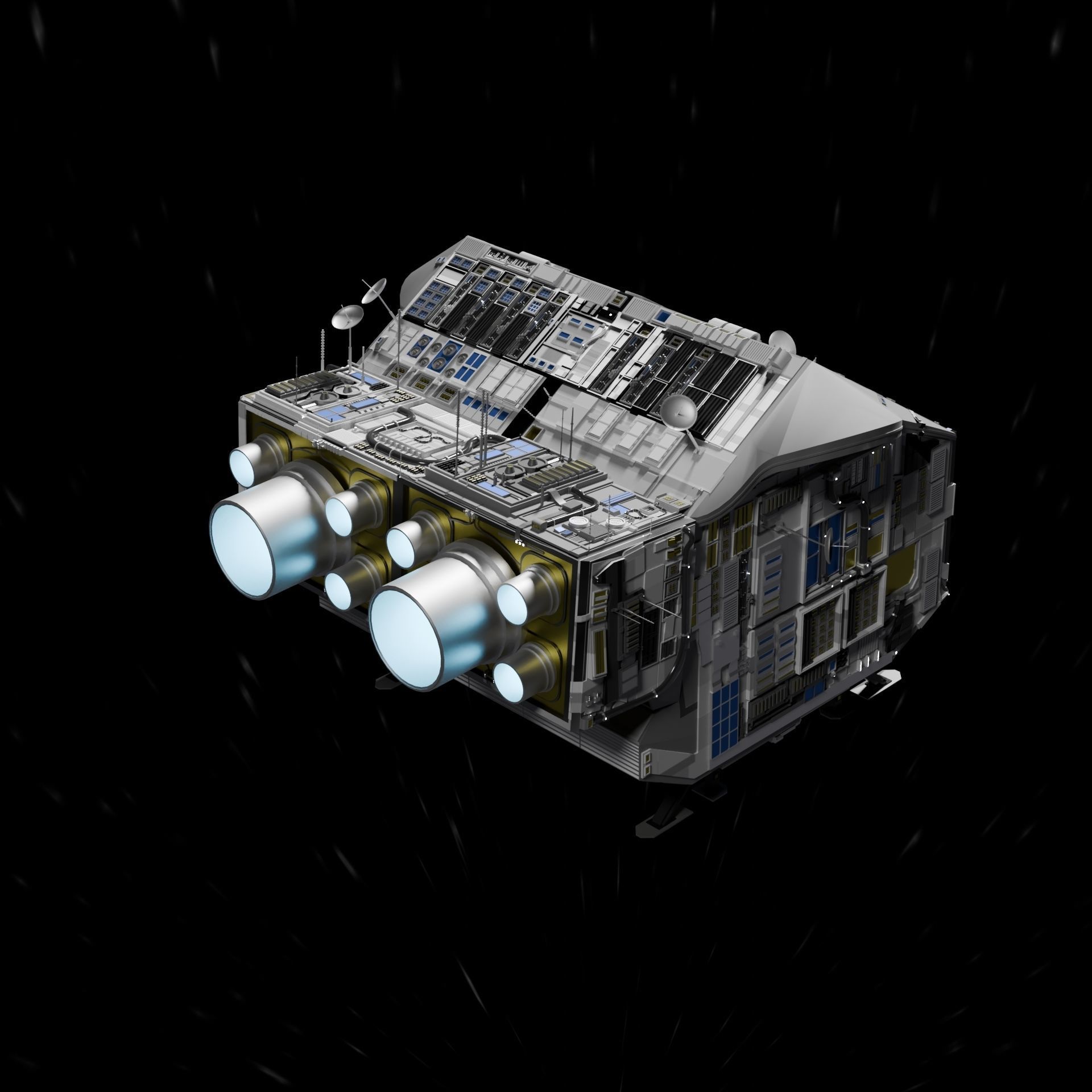 Spaceship 3D model_2