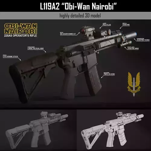 L119A2 Obi-Wan Nairobi - HighPoly