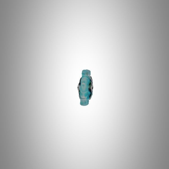 Blue diamond crystal dagger Low-poly 3D model_4